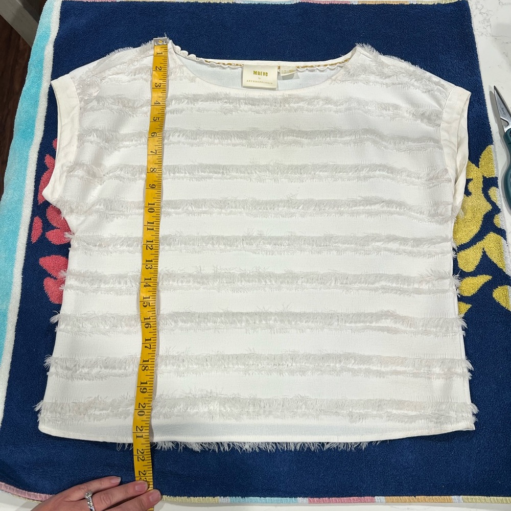 Anthropologie Maeve for Anthropologie "Barton" white blouse - Picture 2 of 7